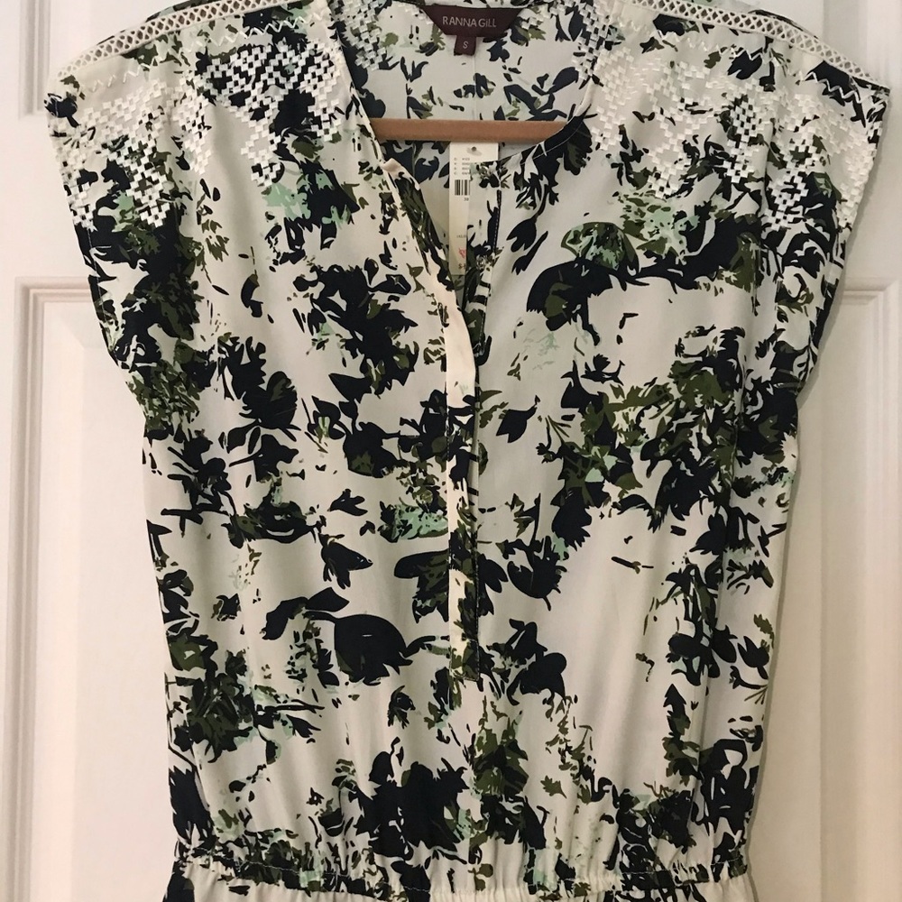 NWT Anthropologie printed jumpsuit